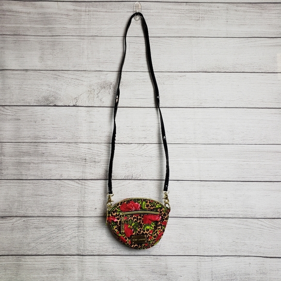 Betsey Johnson Floral Animal Print Crossbody Mini Purse Bag‎ - Picture 1 of 14